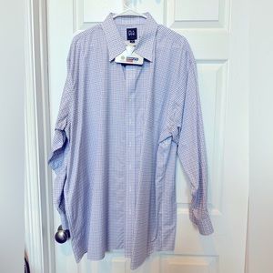 Blue and Purple checked pattern men’s dress shirt